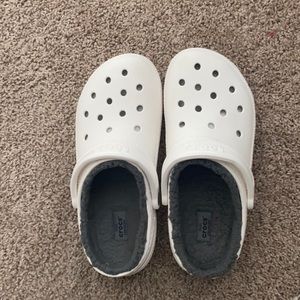 White comfort crocs!